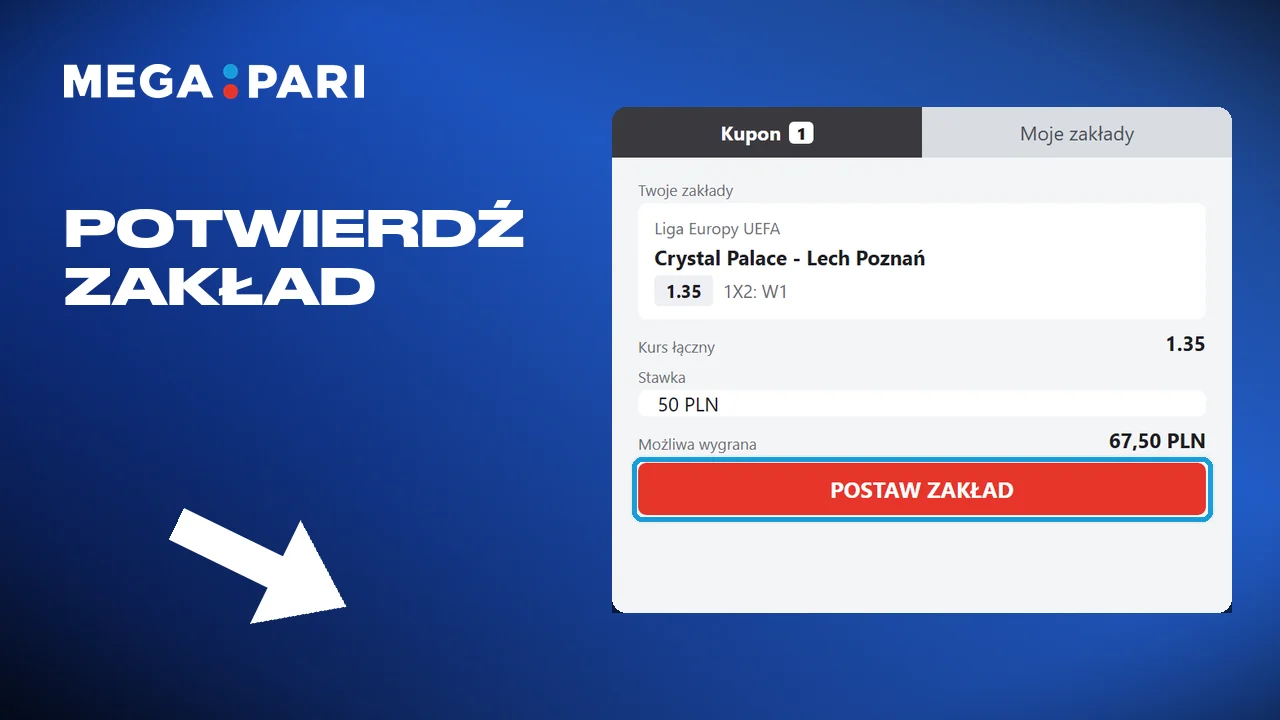 Potwierdzenie zakładu, oglądanie meczu i sprawdzenie wyniku