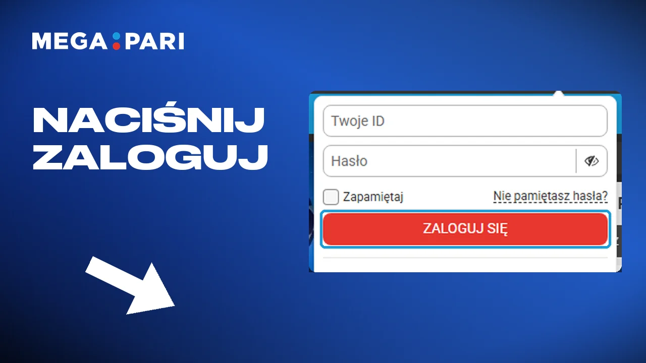 Kliknięcie przycisku logowania i wejście na konto